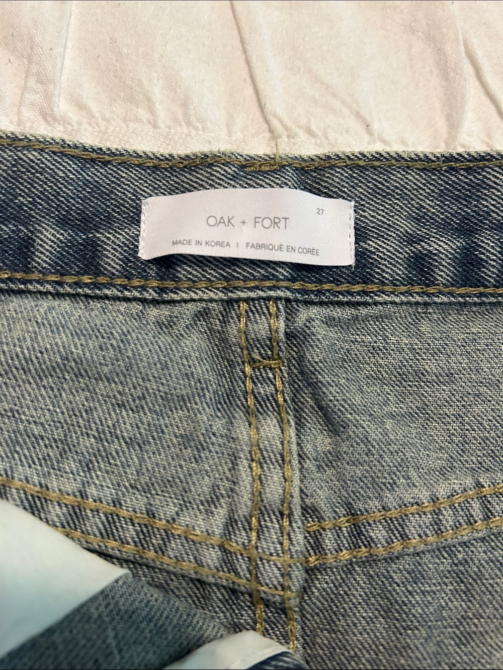 OAK + FORT Light Blue Denim Skirt - Picture 8 of 9